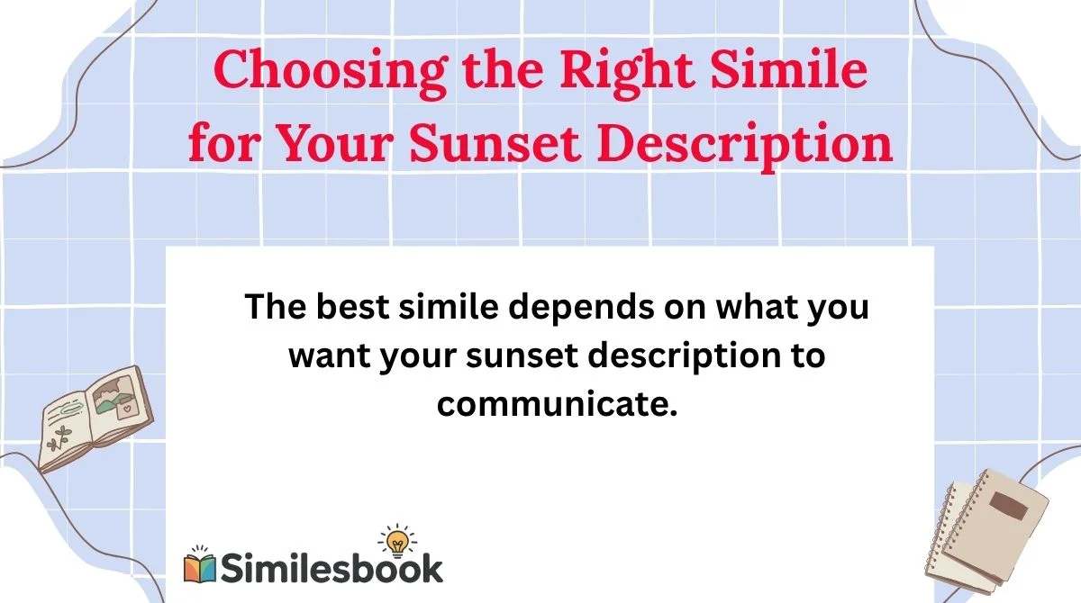Choosing the Right Simile for Your Sunset Description