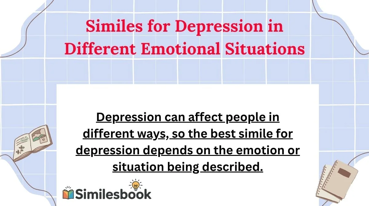 Similes for Depression in Different Emotional Situations