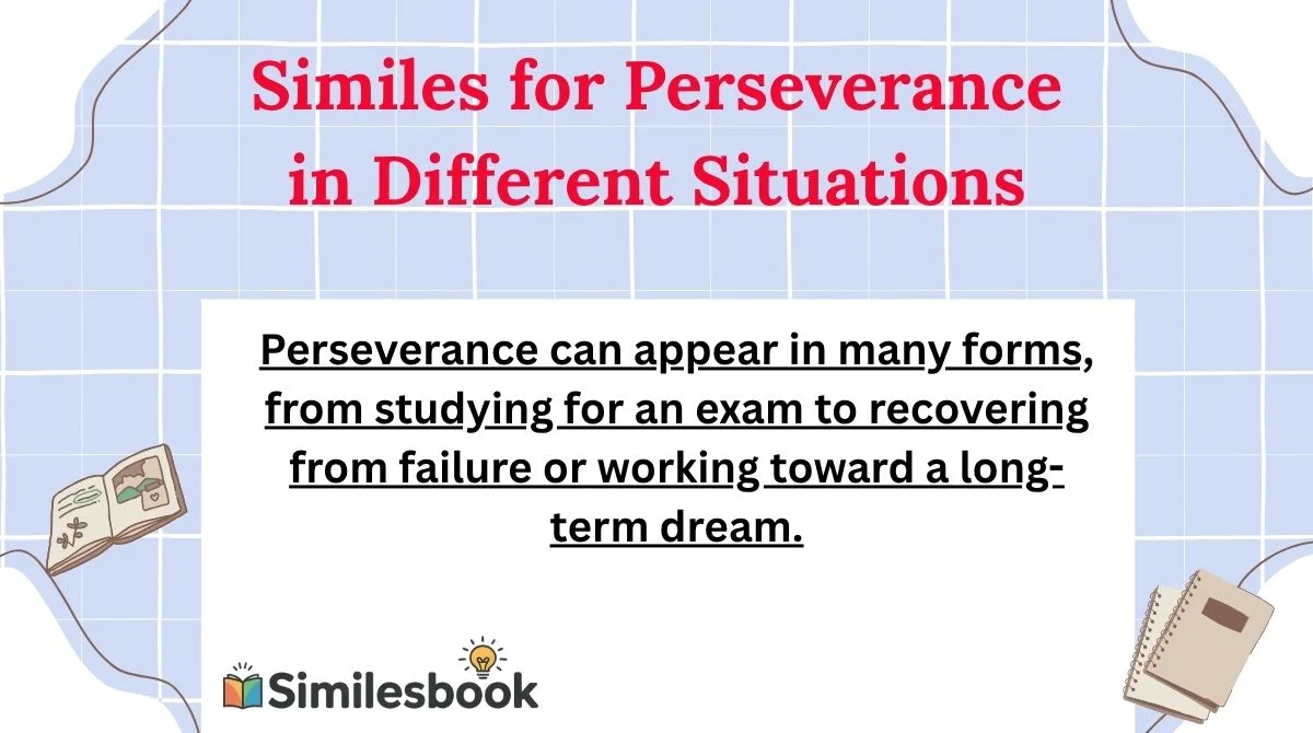 Similes for Perseverance in Different Situations