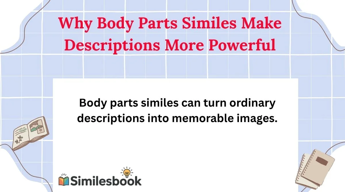 Why Body Parts Similes Make Descriptions More Powerful