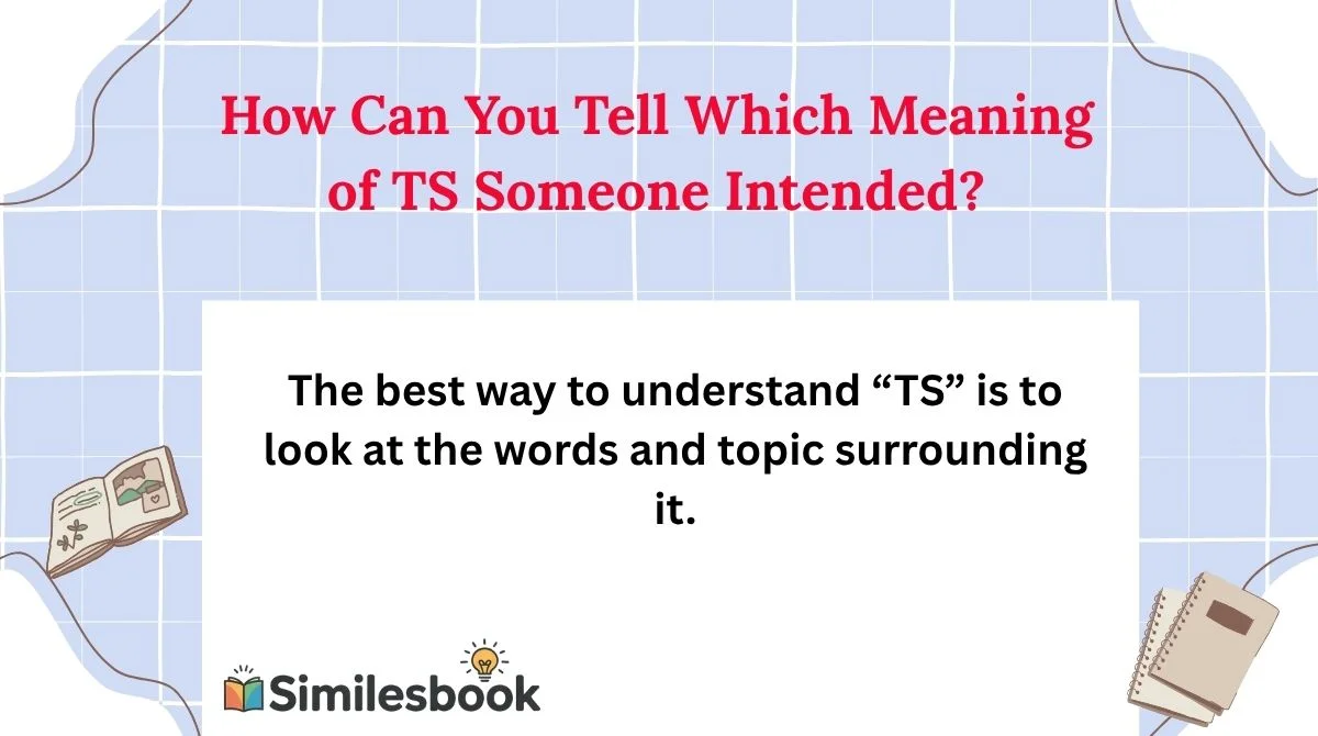 How Can You Tell Which Meaning of TS Someone Intended?
