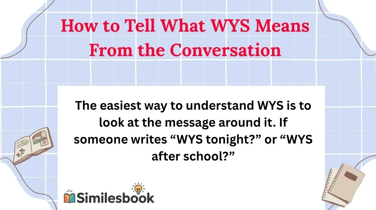 How to Tell What WYS Means From the Conversation