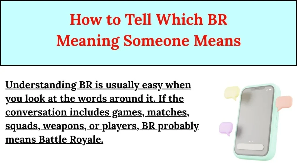 How to Tell Which BR Meaning Someone Means