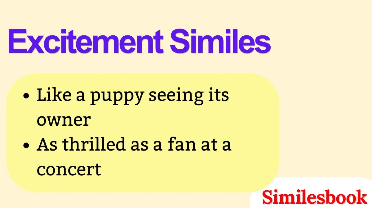Excitement Similes
