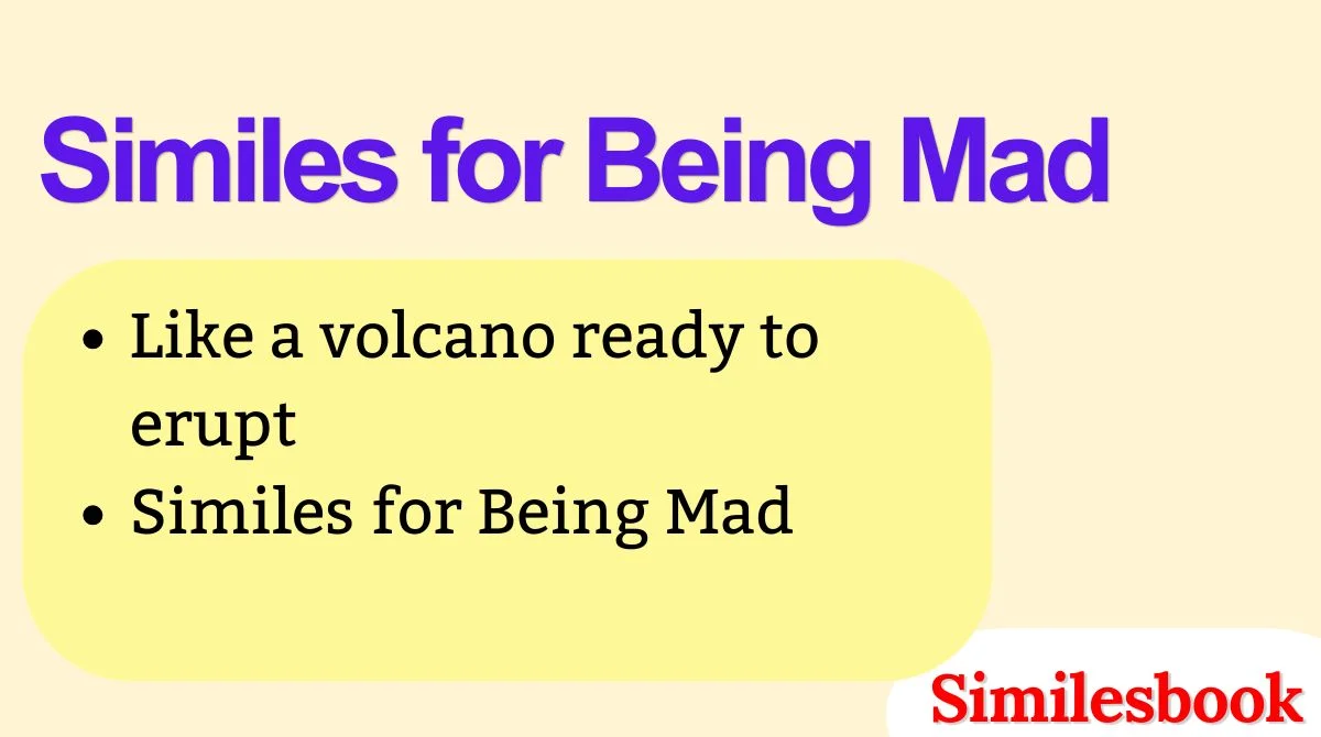 Similes for Being Mad