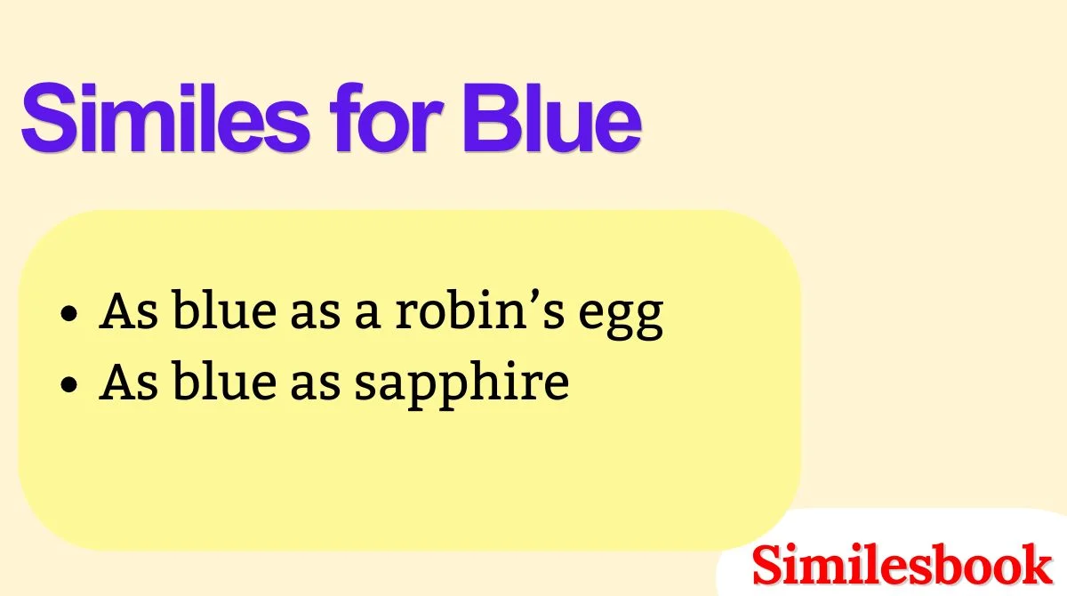 Similes for Blue