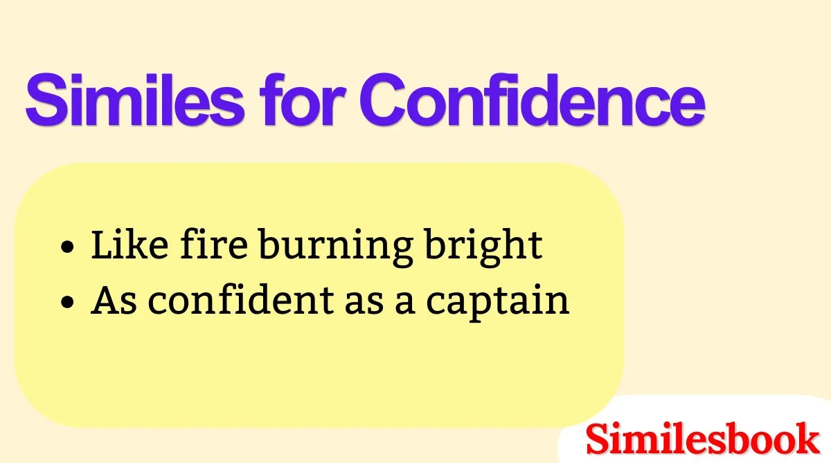 Similes for Confidence