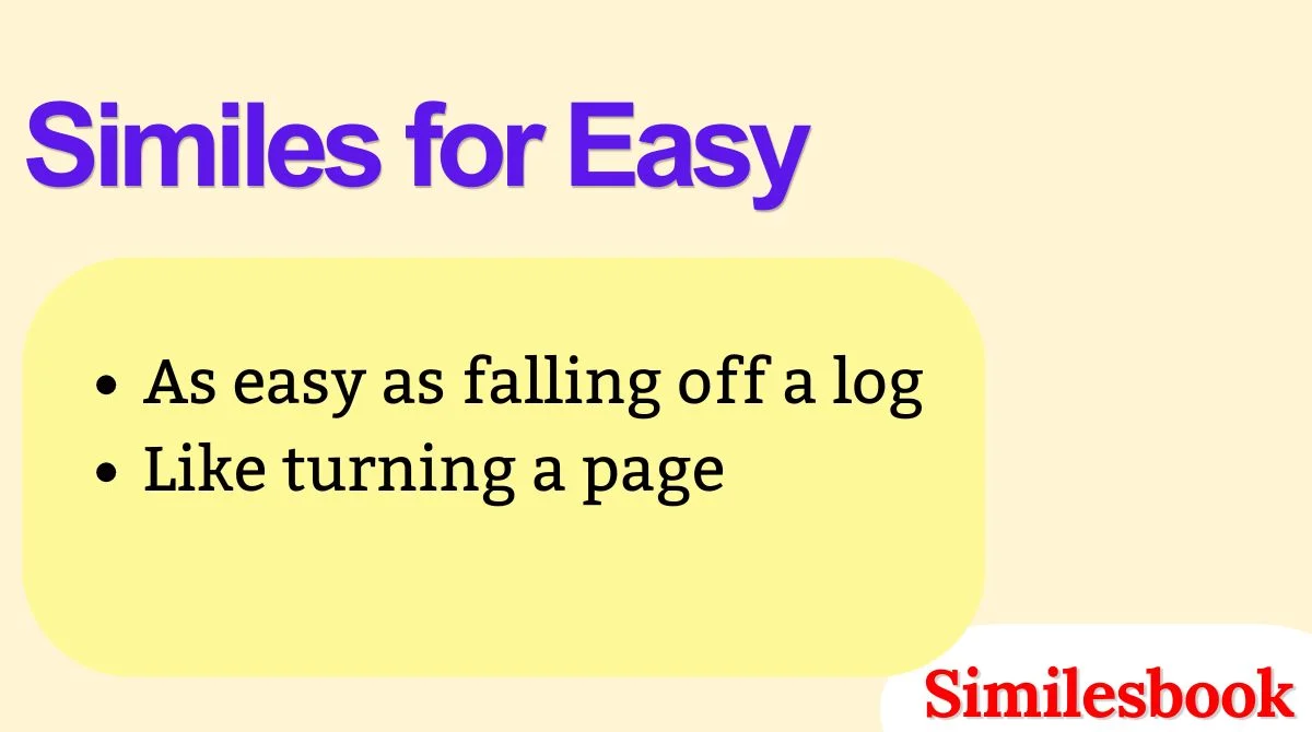 Similes for Easy