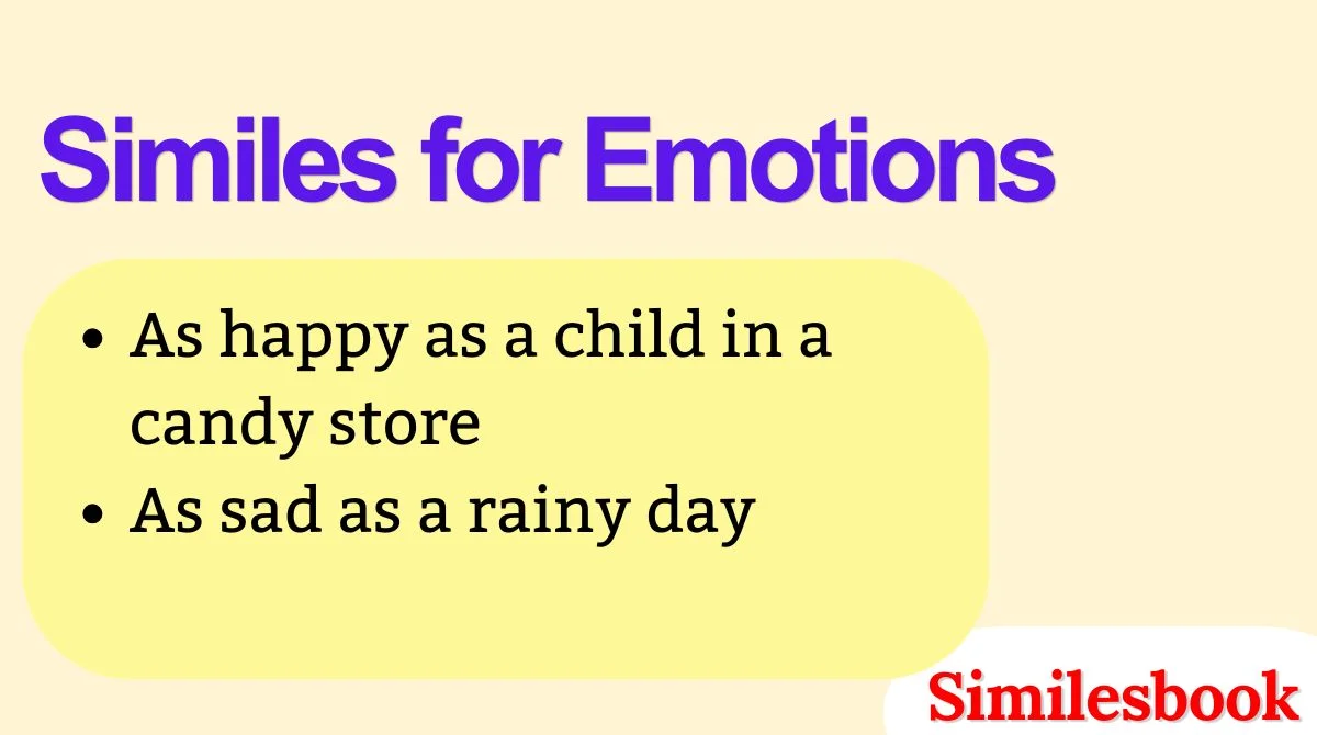 Similes for Emotions