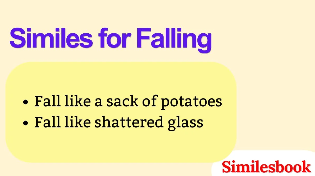 Similes for Falling