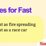 Similes for Fast