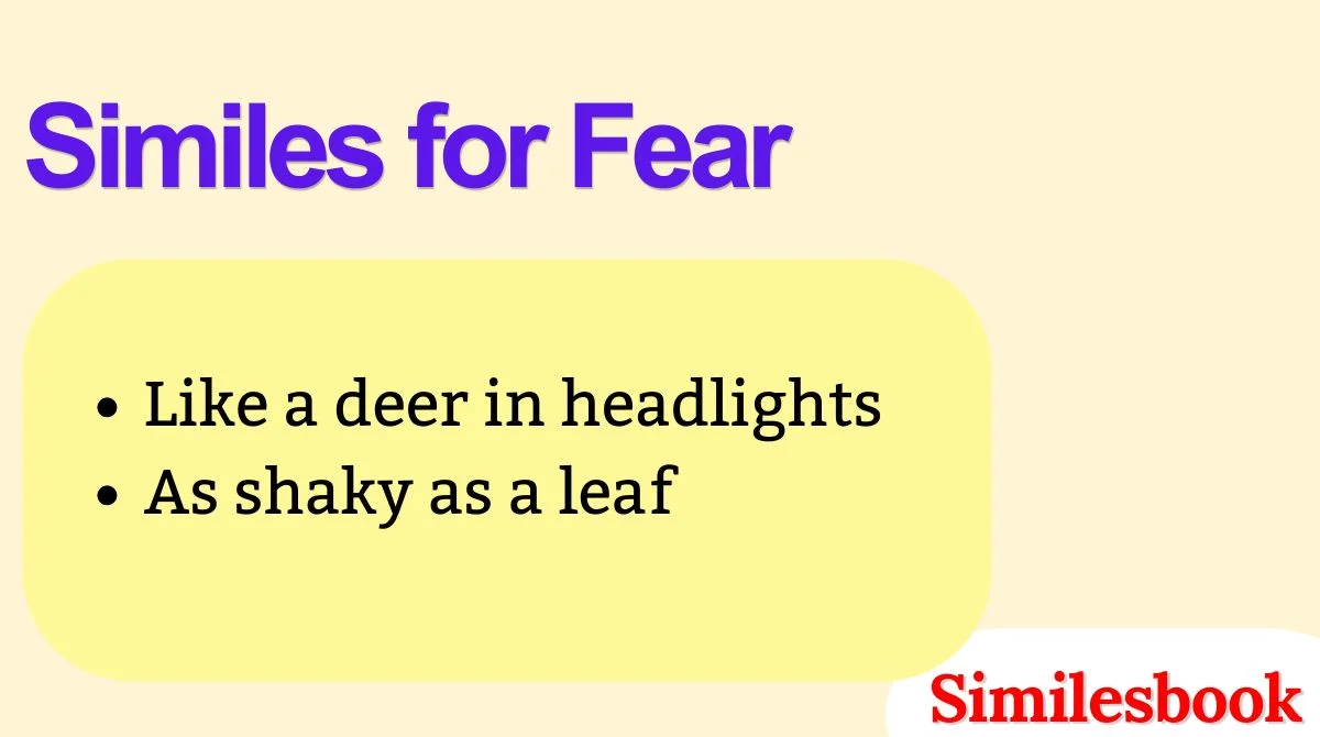 Similes for Fear