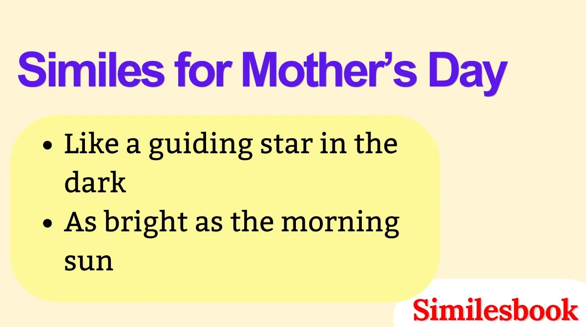 Similes for Mother’s Day
