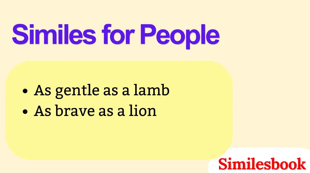 Similes for People