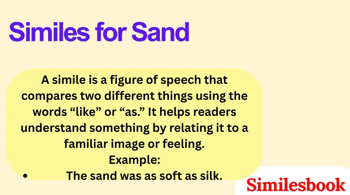 Similes for Sand