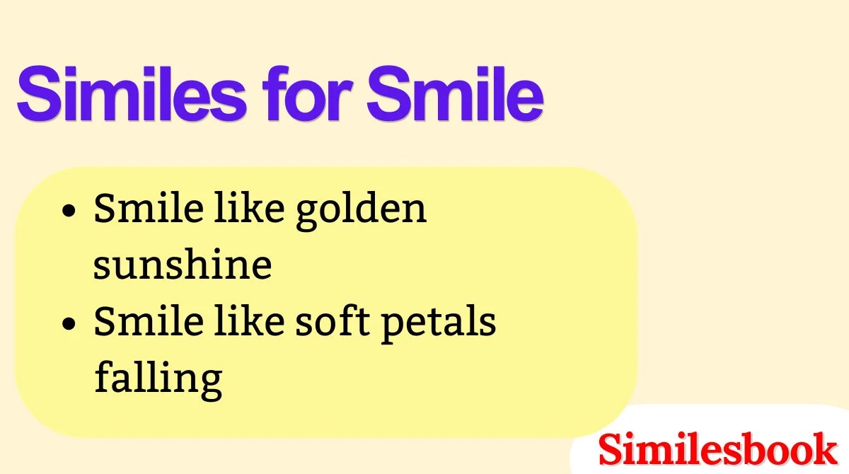 Similes for Smile