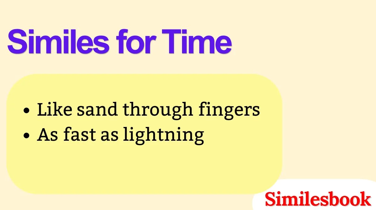 Similes for Time