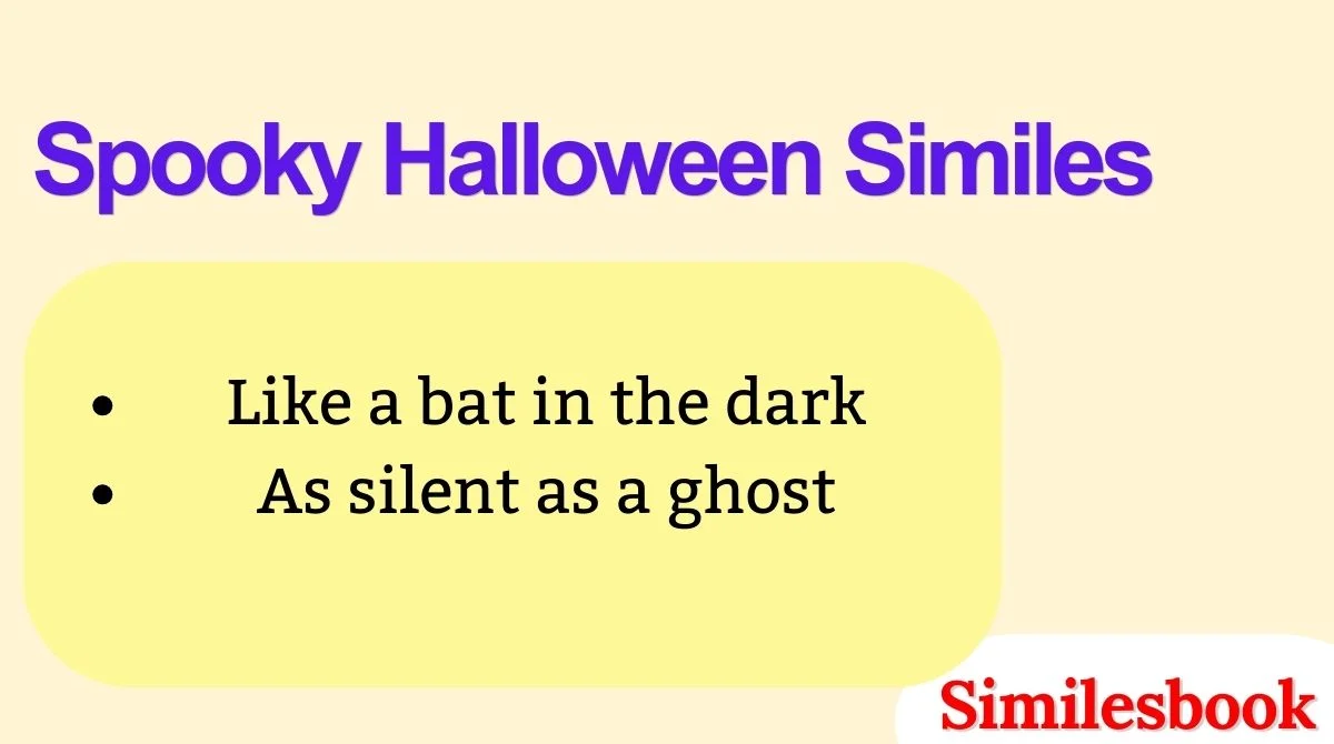 Spooky Halloween Similes