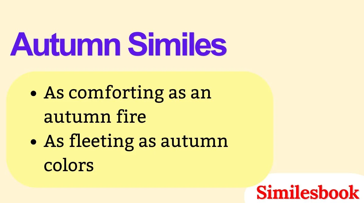 Autumn Similes