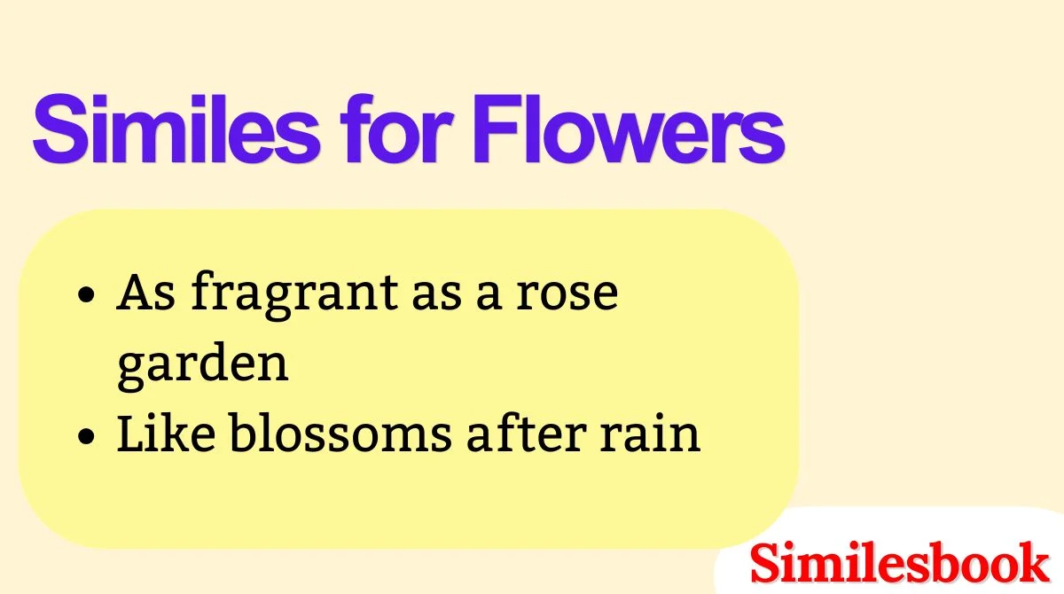 Similes for Flowers
