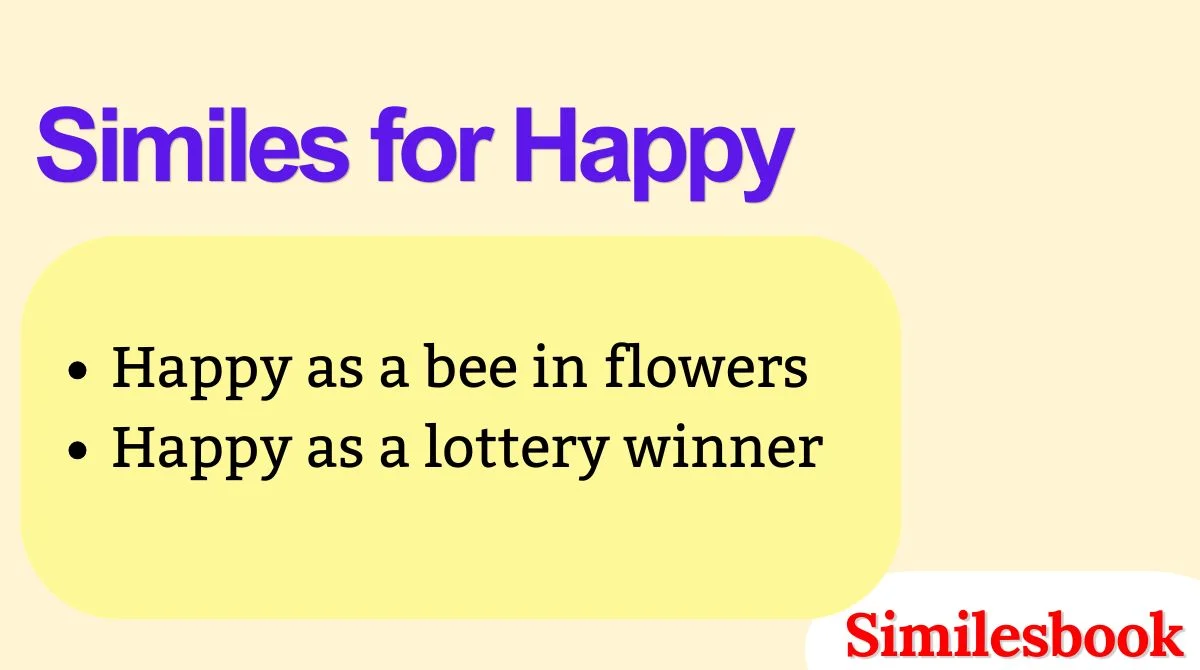 Similes for Happy