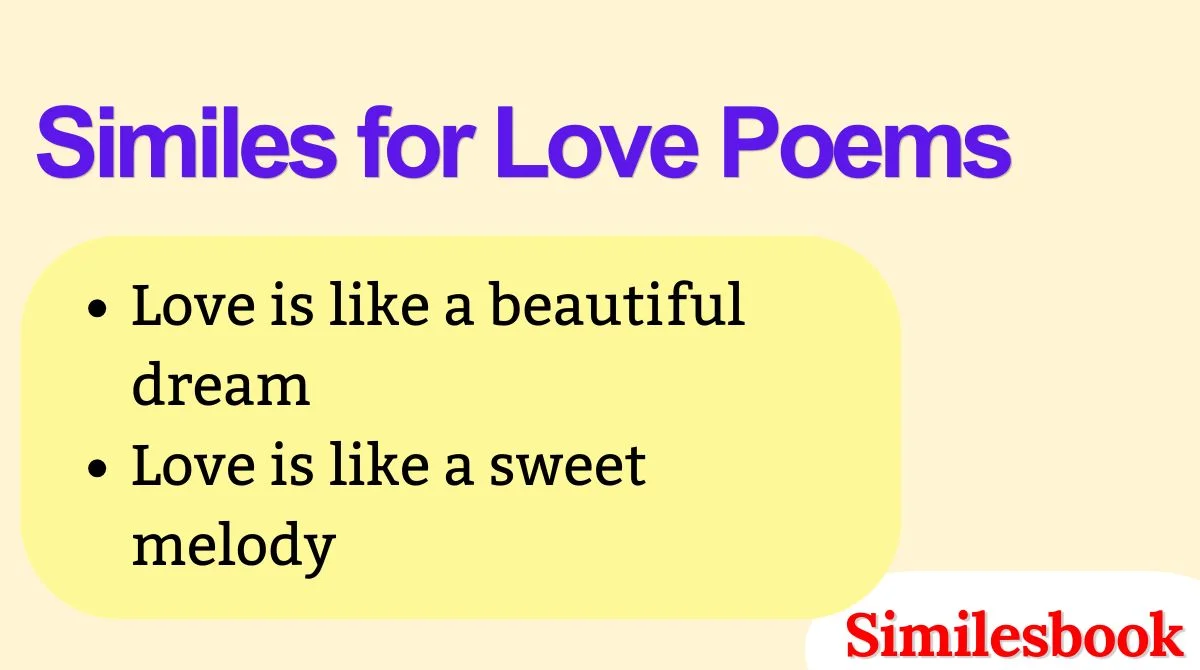 Similes for Love Poems