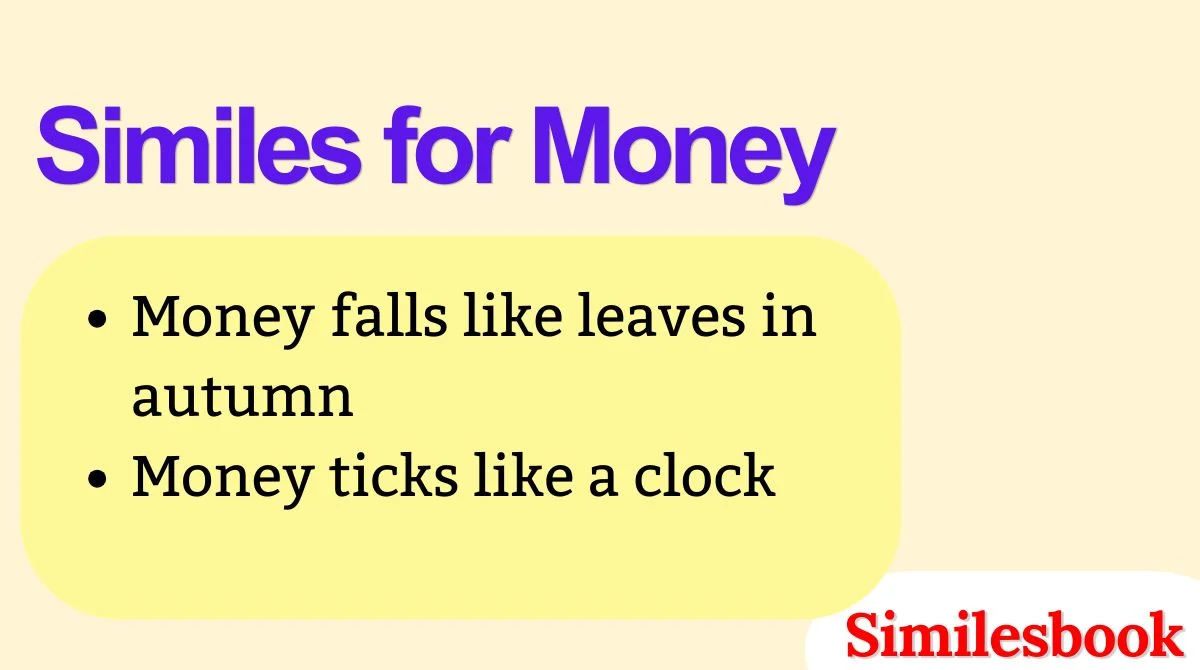 Similes for Money