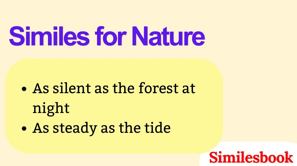 Similes for Nature