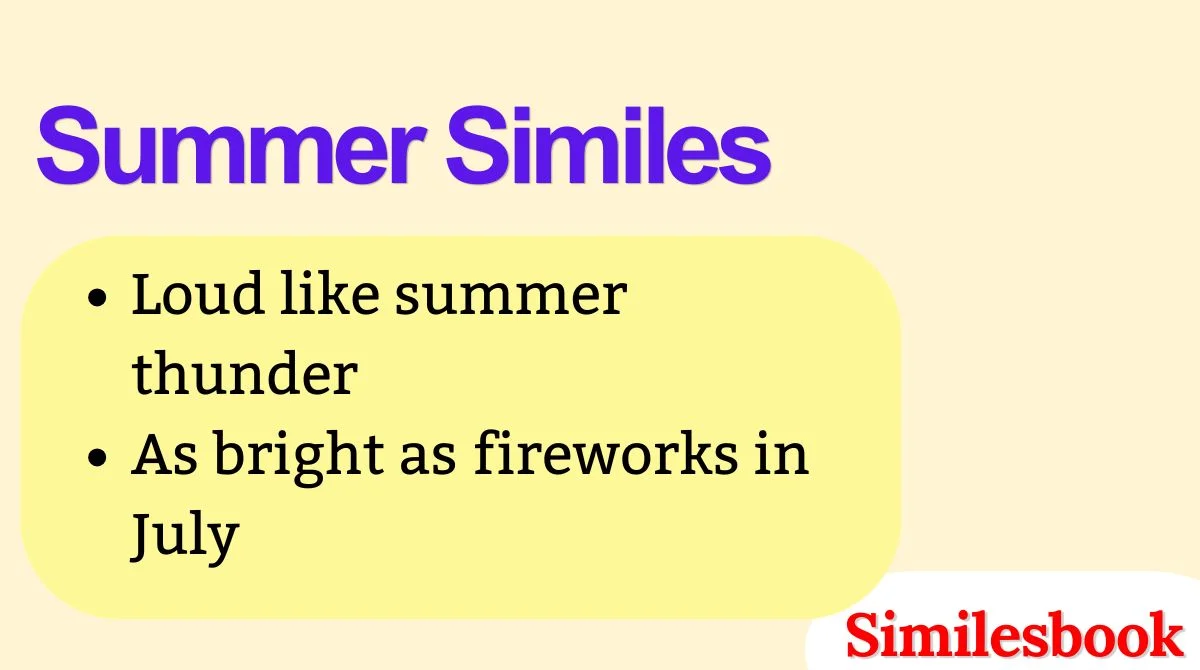 Summer Similes