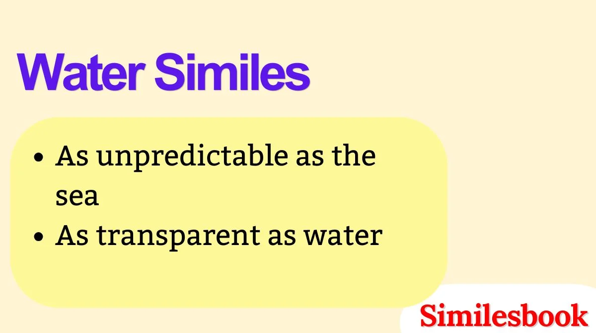 Water Similes
