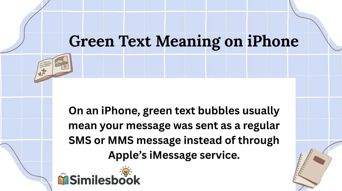 Green Text Meaning on iPhone