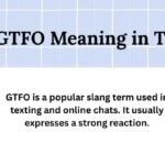 GTFO Meaning in Text