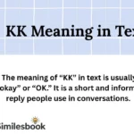 KK Meaning in Text