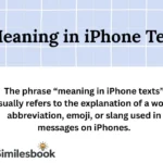 Meaning in iPhone Texts