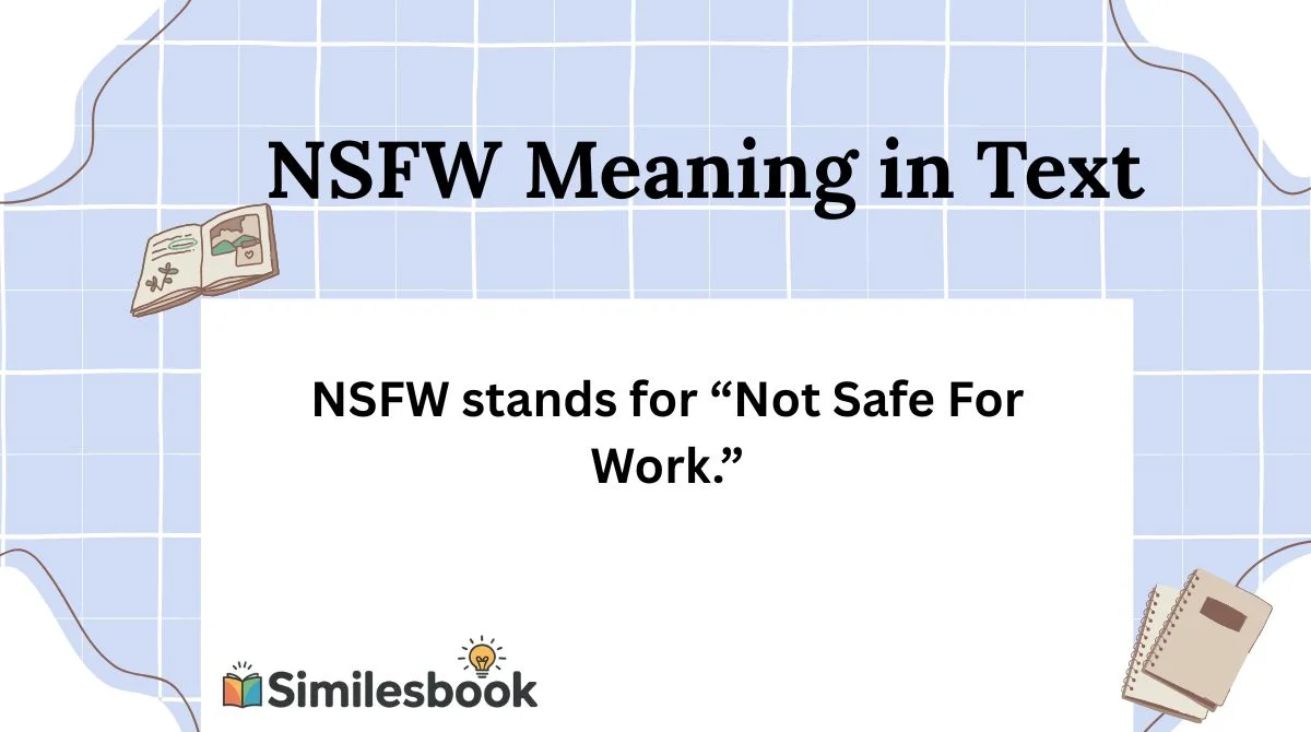 NSFW Meaning in Text