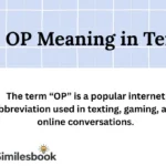 OP Meaning in Text