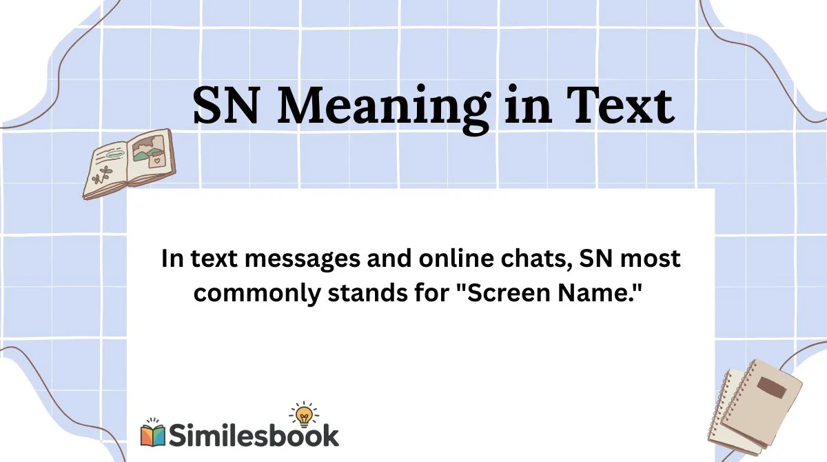 SN Meaning in Text